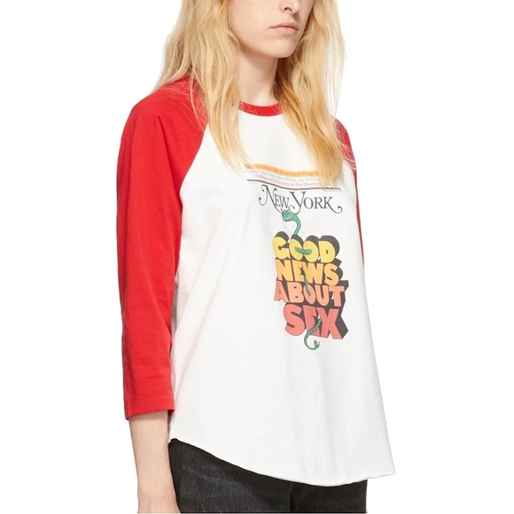 MARC JACOBS New York Magazine Edition “The Baseball T-Shirt” Raglan L/S Tee, S - Picture 12 of 16